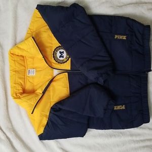 PINK U of M Puffer Jacket